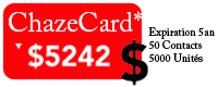 ChazeCard (Carte supérieure 90€)